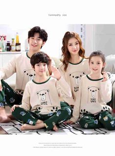 long-sleeved cute cartoon parent-children family pajamas couple suit on sale Cute Long Sleeve Home Sets, Playful Long Sleeve Matching Set, Cotton Long Sleeve Cartoon Print Sleepwear, Cotton Long Sleeve Sleepwear With Cartoon Print, Playful Long Sleeve Sleep Sets, Long Sleeve Cotton Sleepwear With Cartoon Print, Casual Long Sleeve Cartoon Print Set, Casual Long Sleeve Sets With Cartoon Print, Long Sleeve Cartoon Print Sleepwear For Home