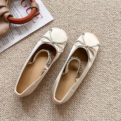 LBSFY - Bow Ballet Dance Flats Women Shoes Shallow Mary Jane Fashion Dress Lolita Sandals 2024 Spring New Casual Cozy Zapatos Para Mujer SIZE LIST Foot length 22.5(cm) = You should choose Size 35 Foot length 23.0(cm) = You should choose Size 36 Foot length 23.5(cm) = You should choose Size 37 Foot length 24.0(cm) = You should choose Size 38 Foot length 24.5(cm) = You should choose Size 39 Foot length 25.0(cm) = You should choose Size 40 Size Notice: 1.The US size or EUR size maybe different with Spring Party Dance Shoes With Round Toe, Summer Evening Ballet Flats With Flat Heel, Summer Evening Dance Shoes, Summer Evening Ballet Flats With Round Toe, Formal Spring Dance Shoes With Round Toe, Summer Party Closed Toe Ballet Flats, Elegant Round Toe Dance Shoes For Spring, Elegant Spring Dance Shoes With Round Toe, Party Mary Jane Flats With Low Heel