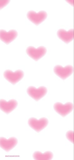 many pink hearts are arranged in the shape of a heart on a white background with red highlights