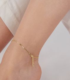 dainty and bright 10k gold anklet  9inches Adjustable Tarnish Resistant Anklet For Gift, Delicate Yellow Gold Anklet As Gift, 14k Gold Anklets As Gift, Elegant Adjustable Tarnish Resistant Anklets, Elegant Adjustable Anklets With Delicate Chain, Elegant Flexible Anklets As Gift, Elegant Yellow Gold Anklets As Gift, Elegant Flexible Anklets For Gifts, Elegant Adjustable Delicate Chain Anklet