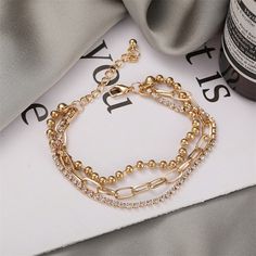 FREE SHIPPING ON ALL ORDERS OVER $50 | 100% SATISFACTION GUARANTEED Click "ADD TO CART" To Get Yours Now | Up To 60% OFF ✨ Made for the modern woman, this set of 3 stackable fashion bangles from Arimonz is crafted with solid materials & features a thick chain link design. A convenient hinged design allows for easy on & off while the brushed finish provides an understated look that will complement any style. Features: 📌 Trendy and Fashionable 📌 Made of Zinc Alloy 📌 Comes with Thick Material 📌 Summer Beach Jewelry, Summer Anklets, Stackable Bangles, Bangles For Women, Punk Vintage, Link Design, Stylish Bracelet, Punk Jewelry, Beaded Anklets