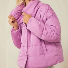 Free People Puffer Jacket, Size M, Valley Girl Worn 1x, Color Is Discontinued. Valley Girl, Valley Girls, Free People Jacket, Girls Wear, Puffer Jacket, Puffer, Free People, Jackets & Coats, Jackets For Women