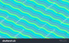 an abstract background with wavy lines in blue, green and yellow colors stock photo - 557