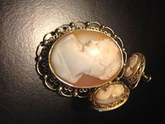 Cameo Earring, Cameo Earrings, Vintage Cameo, Vintage Costume Jewelry, Vintage Costumes, Costume Jewelry, Earring Set