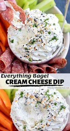 this low carb keto everything bagel dip is the perfect appetizer