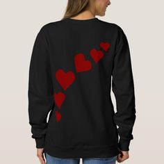 Womens Valentine Shirts, Valentines Shirts, Kim Hunter, Shirts Plus Size, Valentine Hearts, Heart Sweatshirt, Cute Sweatshirts, Personalized Valentines, Heart Shirt