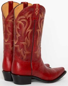 Shyanne Women's Lucille Western Boots - Snip Toe, Red Red Cowgirl Boots, Kawaii Clothes Goth, Red Cowboy Boots, Leather Cowgirl Boots, Mens Cowboy, Floral Jeans, Mens Cowboy Boots, Coastal Cowgirl, Heel Caps