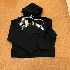 Palm Angels Hoodie Small With Tags This Is A 640 Dollar Hoodie Shop Same Or Next Day Offers Welcome Best Offer Will Be 400 Palm Angels Hoodie, Angel Hoodie, Palm Angels, Angel, Tags, Black