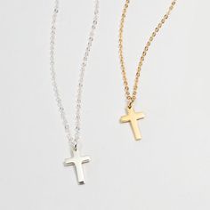 DESCRIPTION Our most popular and delicate CROSS necklace, shiny and minimal, complements your look. Wear it every day, all day long, and never take it off ✞DETAILS• Chain Type : Dainty and sparkly cable chain• Chain material : Sterling Silver• Chain Length : 18"• Cross Length : 10mm• Cross material : Sterling Silver Minimalist Clavicle Chain Necklace With Cross Pendant, Sterling Silver Necklace With Delicate Cross Pendant, Minimalist Cross Necklace Tarnish Resistant, Dainty Cross Necklace For Everyday Wear, Minimalist Jewelry With Cross Pendant Clavicle Chain, Minimalist Clavicle Chain Jewelry With Cross Pendant, Minimalist Cross Pendant Jewelry Gift, Everyday Cross Charm Necklace With Clavicle Chain, Everyday Cross Pendant Clavicle Necklace