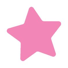 a pink star on a white background with no image in the bottom right hand corner