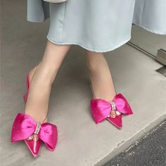 LBSFY - Pointed Toe Women Pumps PVC Transparent High Heels Sandals Summer 2024 Wedding Banquet Fashion Butterfly-knot Female Mules Shoes Summer High Heels With Pink Bow, Pink Bow High Heels For Summer, Pink Closed Toe Wedding Shoes For Party, Pink Low Heel Summer Wedding Shoes, Pink High Heel Wedding Shoes For Summer, Pink Low Heel Wedding Shoes For Summer, Pink Pointed Toe Wedding Shoes For Summer, Summer Wedding Shoes With Bow And Pointed Toe, Red Wedding Shoes For Spring Party