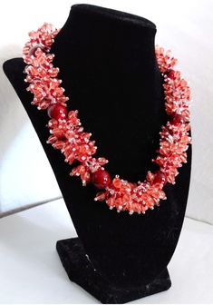 A handmade glass beaded necklace that is perfect for any occasion: parties, holidays, birthdays, anniversaries. All products are hand-crafted by my mother. Dimensions: - Length: 28.5 cm - Width: 22.0 cm - Height: 2.0 cm Lightweight, high quality with a beaded hook as a clasp.  Acrylic Pearls: 8 mm. Will respond to concerns and suggestions promptly. Shipping costs: Free Domestic Shipping. All orders are sent by air-mail with tracking number. Time of delivery: Estimated 1-3 days for domestic shipping; international make take 7-14 days. Feel free to check out our other similar products! https://noorsjewelers.etsy.com Handmade Glass Beads, Beaded Choker Necklace, Necklace Statement, Dec 12, Seed Pearl, Glass Bead Necklace, Anniversary Wedding, Beaded Choker, My Mother