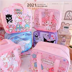 Cartoon Anime Lunch Handbag PN4790 ●Size:24*22*12 cm●Material: canvas. ●About Shipping: We attach great importance to the orders of each customer and parcel delivery. 1.Processing time: 2-3 business days. 2.Shipping time: 10-15 business days to US, please allow 3-4 weeks shipping to other country.(Shipping times can be affected by variable customs clearance times or public holidays.) Cute Black Shirts, Kawaii School Supplies, Lunch Box Bag, School Bags For Girls, Black Pink Songs, Kawaii Room, Cute Backpacks, Hello Kitty Items, Girls Bags