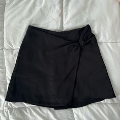 Never Worn Black Skirt With Tags From A Boutique Black Mini Skirt With Built-in Shorts, Trendy Black Mini Skirt With Built-in Shorts, Casual Black Skirt With Built-in Shorts, Casual Skirt With Built-in Shorts For Work, Black Pleated Skort Short Length, Casual Black Shorts With Lined Skirt, Black Mini Skirt With Short Inseam And Lined, Black Mini Skirt For Night Out With Short Inseam, Chic Short Skort