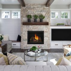 Ozark Design Series unfinished Maple Wood Mantel Shelf Stone Fireplace Decor, Floating Mantel Shelf, Indoor Gas Fireplace, Direct Vent Gas Fireplace, Floating Mantel, Living Tv, Natural Stone Veneer, Farmhouse Fireplace, Transitional Living