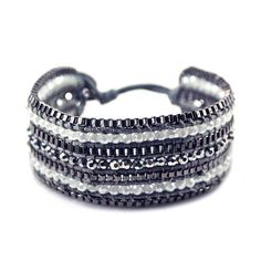 The intricate weaving of this shiny bracelet is like nothing you've seen before. Inspired on the juxtaposition of the bling and the matte, this piece is the ideal hippie chic yet classy weekend look.Bracelet Details: Chic metallic button closure Adjustable with two size options Hippie Size & Fit:L x W: 8 x 1 Trendy Metal Beaded Bracelets, Trendy Adjustable Metal Bracelets, Trendy Adjustable Cuff Bracelet For Party, Adjustable Silver Metal Braided Bracelet, Adjustable Metal Bracelets For Fashion, Adjustable Nickel-free Modern Beaded Bracelets, Trendy Silver Braided Metal Bracelet, Trendy Silver Metal Braided Bracelets, Trendy Silver Metal Beaded Bracelets