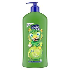 Suave Kids Wacky Melon 3 in 1 combines kids shampoo, conditioner and body wash in one quick step, perfect for kids who can't sit still! This kids body wash, shampoo and conditioner has been made with a dermatologist-tested formula to make sure your child has an enjoyable, tear-free experience. Suave Kids' 3 in 1 shampoo conditioner body wash for kids refreshes hair and doesn't leave any residue after washing. Your kids' hair will look and feel fresh and clean. The melon fragrance will give hair a subtle scent, making your kids' hair smell sweet and clean between washes. Suave Kids is a range of products designed specifically for kids. This 3 in 1 body wash works best when it's combined with other products in the Suave range. Try the Purely Fun Hair Detangler to make hair even easier to man Suave Kids, Suave Shampoo, Apple Fragrance, Detangler Spray, Fun Hair, Personal Care Products, Hair Detangler, Kids Hair, Shampoo Conditioner