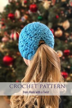 "** THIS IS A CROCHET PATTERN TO HELP YOU MAKE YOUR OWN LOW PONYTAIL HAT** You will not receive anything in the mail. If you'd like me to make you a low ponytail hat, click here: https://www.etsy.com/listing/560170752/ and choose your made-to-order options! Now there's an exciting solution for women who love to wear a low pony or low bun! No more cold ears because you can't get a hat over your ponytail and no more cone head from stretching your hat over your low bun! Made with a Twist, the desig Ponytail Hat Pattern, Bun Hat Crochet Pattern, Messy Bun Hat Pattern, Cone Head, Ribbed Hat, Fingerless Gloves Crochet Pattern, Crochet Gloves Pattern, Ponytail Beanie, Messy Bun Hat