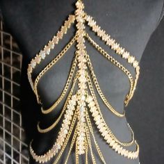 This Elegant Design Is Made With High Quality Rhinestones Gems And Stainless Gold Chain. Handmade One Size Fit All Gold Rhinestone, Gold Chain, One Size Fits All, Gold Chains, Womens Jewelry Necklace, Elegant Design, Jewelry Necklaces, Gems, Women Jewelry