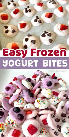 this is an easy frozen yogurt bites recipe