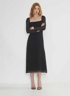 AMUSE LONGSLEEVE MIDI DRESS Chic Long Sleeve Midi Dress With Ruched Bodice, Sheer Square-neck Evening Dresses, Elegant Midi Dress With Elastic Sleeves For Date Night, Spring Evening Midi Dress With Smocked Back, Evening Midi Dress With Smocked Bodice, Elegant Midi Dress With Elastic Sleeves For Night Out, Evening Long Sleeve Midi Dress With Elastic Sleeves, Evening Dresses With Elastic Sleeves For Fall, Fall Evening Dress With Elastic Sleeves