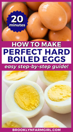 how to make perfect hard boiled eggs easy step - by - step guide for beginners