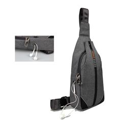 Customer Questions & Answers Q:Would a camera (such as a Canon T3) fit in this comfortably?A:Hello, our sling bag can fit your camera if its size is below 6.7*2.75*13 inch.Q:Where are the measurements of the strap (61cm/24" to 99cm/38.98") taken from? Is 38.98" the actual circumference of the sling backpack?A:Dear friend, the strap of this sling bag is adjustable, it could be adjustable from 61cm/24" to 99cm/38.98". The 38.98" is the maximum length of the strap.Q:Is the main compartment large en Casual Anti-theft Shoulder Bag For Travel, Gray Shoulder Bag With Zipper Closure For Outdoor, Casual Anti-theft Crossbody Bags, Gray Anti-theft Bag For Everyday Use, Everyday Gray Anti-theft Bags, Functional Gray Chest Bag With Zipper Closure, Casual Gray Chest Bag With Zipper Pocket, Casual Gray Chest Bag With Zipper, Gray Anti-theft Shoulder Bag For Everyday Use