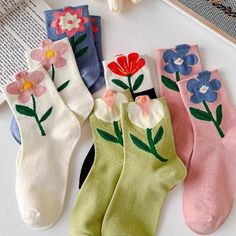 Cute Floral Kawaii Socks
 • adorable socks
 • socks with flowers
 • colorful socks
 • spring 2023 fashion accessories
 • summer 2023 fashion accessories
 • stylish summer accessories
 • floral girl socks
 • pastel socks
 • bright socks with flowers
 • trendy socks
 • aesthetic socks
 • pretty socks
 • unique socks
 • Comfortable Cotton Socks For Spring, Fun Multicolor Socks For Spring, Fun Multicolor Spring Socks, Cute Green Socks For Spring, Cute Cotton Socks For Spring, Spring Cotton Socks Gift, Cotton Socks For Spring Gift, Spring Gift Cotton Socks, Colorful Casual Winter Socks