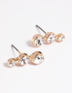 Description  Tell me about it, stud. Stud earrings are cute and classic. These ones feature a pretty diamante design. They're perfect for daily wear, or wear them in an ear stack for maximum impact. Tell Me About It Stud, Ear Stack, Favorite Rings, Ring Necklace, You Bag, Tell Me, Gold Earrings, Daily Wear, Ring Size