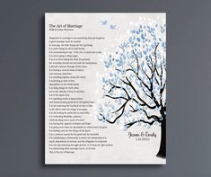 a brochure designed to look like a tree with blue leaves