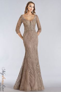 Looking for a stunning mother of the bride dress for your upcoming spring 2020 event? Look no further than Feriani Couture's 26300 evening dress! This gorgeous gown features intricate beading and sequin detailing, making it perfect for a formal occasion. Plus, the fitted silhouette is flattering on any figure. Whether you're attending a wedding or a gala, this dress is sure to turn heads. Couture Evening Dress, Trumpet Dress, Sequin Formal Dress, Mob Dresses, Sequin Maxi Dress, Bride Gowns, Groom Dress, Gorgeous Gowns, Types Of Dresses