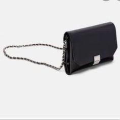 Zara Black Crossbody Bag With Chain Strap. Two Open Pockets And Magnetic Snap Closure. No Tags, Never Used. Shoulder Drop 21” Zara Party Bags With Chain Strap, Chic Wallet On Chain With Shoulder Strap, Chic Wallet On Chain Styled As Shoulder Bag, Formal Crossbody Bag With Chain Detail, Formal Clutch Shoulder Bag With Chain Detail, Formal Clutch Shoulder Bag With Chain, Formal Chain Crossbody Bag, Formal Shoulder Bag With Chain, Chic Zara Evening Bag For Party