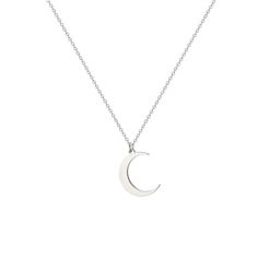 PRICES MAY VARY. ♥ 18K Gold Plated -- High Quality Stainless Steel, 18K Gold Plated. Keep Color Forever.Our crescent pendant necklace is lead free, nickel free and hypoallergenic. ♥ Measurements -- Moon Necklace:16.5”+2”, Crescent Pendant:0.3”*0.7” ♥ Style -- This beautiful necklace features a high polished crescent moon pendant dangling from an delicate chain. ♥ Best Gift -- Our elegant moon necklace is packed with love in a Velvet bag. It's a perfect gift for your kids, child, best friend, dau Elegant Sterling Silver Crescent Charm Necklace, Sterling Silver Crescent Clavicle Necklace, Sterling Silver Crescent Clavicle Chain Necklace, Elegant Moon Shape Clavicle Chain Necklace, Elegant Silver Moon Necklace, Sterling Silver Moon Necklace With Clavicle Chain, Elegant Moon Shaped Sterling Silver Charm Necklace, Elegant Silver Crescent Necklace, Elegant Moon-shaped Necklace With Delicate Chain