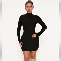 ‘Cold As Ice Sweater Mini Dress’ Size: Xs True To Size Mock Neck Ribbed Stretch 78% Rayon 22% Polyester Cold As Ice, Sweater Mini Dress, Mini Sweater Dress, Fashion Nova Dresses, Black Xs, Mini Black Dress, Mock Neck, Fashion Nova, Mini Dress