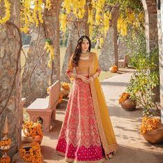 Choli Length Is 14 Inches And The Lehnga Is Adjustable!! Light Pink Lengha, Colourful Lehenga, Pink Lengha, Trendy Outfits Indian, Outfits Indian, Indian Outfits, Pink Yellow, Lehenga, Trendy Outfits