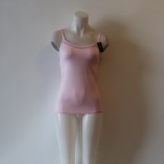 Womens Wacoal Pink Adjustable Strap Camisole Tank Top M * Color: Pink Size: Medium Pullover Built-In Bra Material: 72% Nylon 28% Spandex Measurements (Flat): Armpit: 14" Waist: 14.5" Length: 23" Nwt, New With Tags. ...Lndr_sald_2732-4** Sleeveless Tops With Built-in Bra, Basic Camisole With Built-in Bra, Feminine Bra-friendly Camisole Top, Feminine Seamless Spaghetti Strap Tank Top, Fitted Pink Tank Top With Built-in Bra, Spring Fitted Camisole With Wide Straps, Feminine Stretch Bra-friendly Camisole, Feminine Stretch Camisole With Bra-friendly Design, Feminine Stretch Camisole Bra Friendly