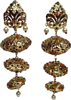 Pakistani gold plated multicoloured statement earings Traditional Drop Clip-on Earrings For Party, Multicolor Jewelry With Intricate Design For Party, Traditional Gold Hoop Earrings For Party, Bohemian Earrings With Stone Work For Festive Occasions, Gold Clip-on Earrings For Festivals, Multicolor Metal Earrings For Festivals, Festive Multicolor Hoop Earrings, Festive Multicolor Danglers For Eid, Multicolor Chandbali Earrings For Eid