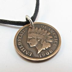 United STATES penny necklace pendant One Cent Indian Head usa  coin jewelry  with Sterling CHOOSE YEAR  No.00832 he Symbolic Coin-shaped Collectible Jewelry, Symbolic Collectible Coin Jewelry, Adjustable Medallion Jewelry With Charms, Nickel-free Copper Medallion Necklace, Adjustable Medallion Coin Necklace With Coin Pendant, Etched Coin-shaped Sterling Silver Jewelry, Sterling Silver Etched Coin Jewelry, Etched Sterling Silver Coin Jewelry, Adjustable Coin Necklace With Medallion