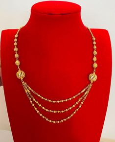 Indian gold plated necklace Plated Yellow Gold Pendant Chain Necklace, Gold-tone Plated Pendant Chain Necklace, Elegant Gold Jewelry With Gold Beads, Formal Gold Jewelry Sets With Clavicle Chain, Gold Plated Necklace With Round Gold Chain, Elegant Gold Bridal Necklace With Gold Beads, Elegant Gold Necklaces With Round Beads, Elegant Gold Necklace With Round Beads, Gold Plated Chain Necklace Gift