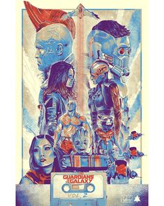 an image of the poster for the movie's upcoming film, guardianss galaxy