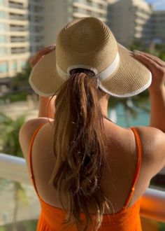 Womens PonyTail Sun Hat Fits those with large heads. True UPF 50+ sun protection with wide brim.