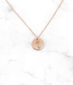 Rose Gold Charm Necklaces With Flower Shape And Charm, Rose Gold Flower Charm Necklaces, Rose Gold Flower Necklace With Round Pendant, Minimalist Flower Necklace With Clavicle Chain, Minimalist Rose Gold Flower Charm Necklace, Minimalist Rose Gold Necklace With Flower Charm, Rose Gold Flower Necklace With Adjustable Chain, Adjustable Rose Gold Flower Necklace, Minimalist Flower Necklace With Flower Charm