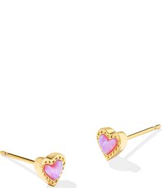 From Kendra Scott&#x2C; these earrings feature:Stud earrings14K gold over brassPost closureApprox. 0.24" L x 0.25" WImported. Kendra Scott Earrings Studs, Preppy Earring Stack, Preppy Earrings, Jewelry Wishlist, Earrings Sets, Wrist Jewelry, Kendra Scott Earrings, Fun Jewelry, Big Things