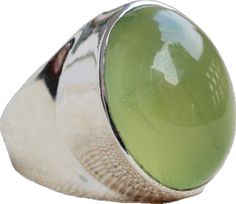 Green Oval Cabochon Ring With Large Stone, Green Rings With Large Oval Cabochon Stone, Green Oval Prehnite Rings, Large Oval Green Gemstones, Green Cabochon Moonstone Ring, Green Oval Moonstone Ring, Green Oval Moonstone Gemstone Ring, Oval Green Moonstone Gemstone Ring, Jewelry Silver Rings