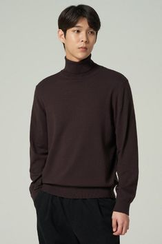 KOODING carries the latest 8seconds turtlenecks & mock necks. KOODING is the global leading shopping website in providing authentic Korean fashion, beauty and lifestyle items, including clothing, cosmetics, shoes, accessories, and bags in affordable, fast, easy, and safe way. Latest Mens Fashion, Shopping Website, Beauty And Lifestyle, Shopping Websites, Sweaters Knitwear, Mock Neck, Sweater Outfits, Density, Dark Brown