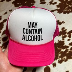 Hey There! Exciting News! Introducing Our Stylish And Durable Hat, Perfect For Any Occasion. Whether You're At The Beach, On A Picnic, Or Running Errands, It's The Ideal Choice To Complete Your Outfit. Get Ready To Elevate Your Fashion Game With This Versatile Hat That's Ready To Join You On All Your Adventures! #Alcoholhat #Maycontainalcohol #Beerhat #Funnyhat #Truckerhat #Rodeo2023 Novelty Cap One Size, Funny White Adjustable Baseball Cap, Novelty Trucker Hat With Flat Brim, Novelty Flat Brim Trucker Hat One Size, Funny White Hat For Gift, Funny White Hat As Gift, Funny White Hat As A Gift, Flat Brim Trucker Hat For Gifts, Adjustable Novelty Hats One Size