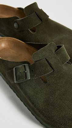 Find BIRKENSTOCK Boston Clogs on Editorialist. Upper: Cowhide suede. Molded footbed. Adjustable buckle strap. Round toe. Rubber sole. Made in Germany. This item cannot be gift-boxed. Suede Slip-on Mules With Buckle Closure, Suede Clogs With Buckle Closure And Round Toe, Suede Slip-on Clogs With Buckle Closure, Closed Toe Suede Clogs With Buckle Closure, Suede Closed Toe Clogs With Buckle Closure, Suede Sandals With Tang Buckle And Round Toe, Casual Suede Mules With Buckle Closure, Green Closed Toe Clogs With Buckle Closure, Leather Mules With Tang Buckle And Round Toe