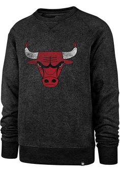 Head out in style with our Chicago Bulls Black Match Fashion Sweatshirt! This Bulls Long Sleeve Sweatshirt features a distressed screen printed team design on the front. You'll be warm, comfortable and stylish as you head to class, the game or just out on the town in this Chicago Fashion Sweatshirt. Lightweight material, Heather, tri-blend fabric, Crew neckline, Sleeve cuffs and waistband, Screen printed team graphics, Unisex, Fit: True to Size, 60% COTTON / 40% POLYESTER, Machine Washable Black Sports Fan Sweatshirt For Sports Season, Winter Fan Merchandise Tops With Team Logo, Winter Fan Merchandise Top With Team Logo, Cotton Fan Apparel Sweatshirt, Cotton Sweatshirt For Fan Merchandise, Black Sports Fan Sweatshirt, Pre-shrunk Black Sweatshirt For Fan Merchandise, Black Pre-shrunk Sweatshirt For Fan Merchandise, Fall Season Black Top For Sports Fans