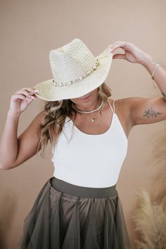 A coastal cowgirls dream straw hat! Perfect straw hat to dress up any outfit for a more coastal cowgirl aesthetic! Packaged with love and shipped from our warehouse in Wilmington, Ohio White Fitted Hat Band For Beach, White Fitted Hat Bands For The Beach, Cream Straw Hat With Curved Brim For Country Events, White Bohemian Sun Hat For Day Out, White Bohemian Straw Hat For Day Out, Bohemian Cream Hat For Day Out, Beige Bohemian Straw Hat For Day Out, Western Cream Straw Hat For Country Events, Cream Fedora Straw Hat For Vacation