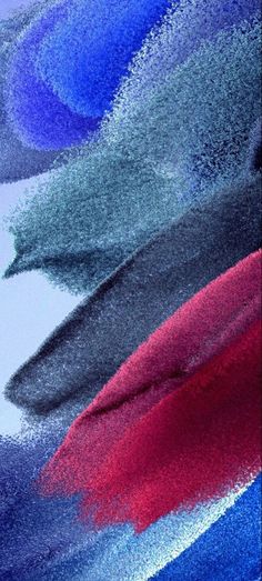 an abstract painting with red, white and blue colors in the middle of it's image